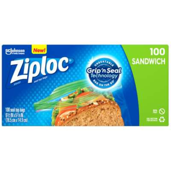 ZIPLOC SANDWICH VALUE PACK 100S