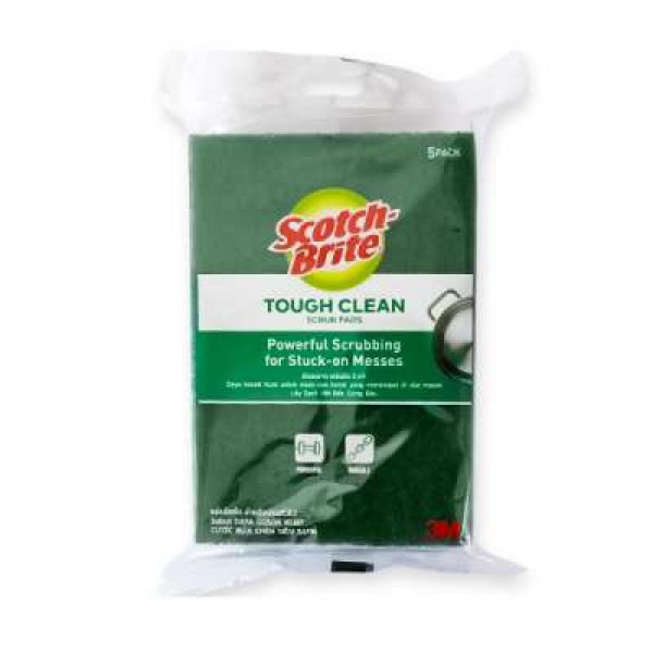 S/B TOUGH CLEAN SRUB PAD 5EA/PK