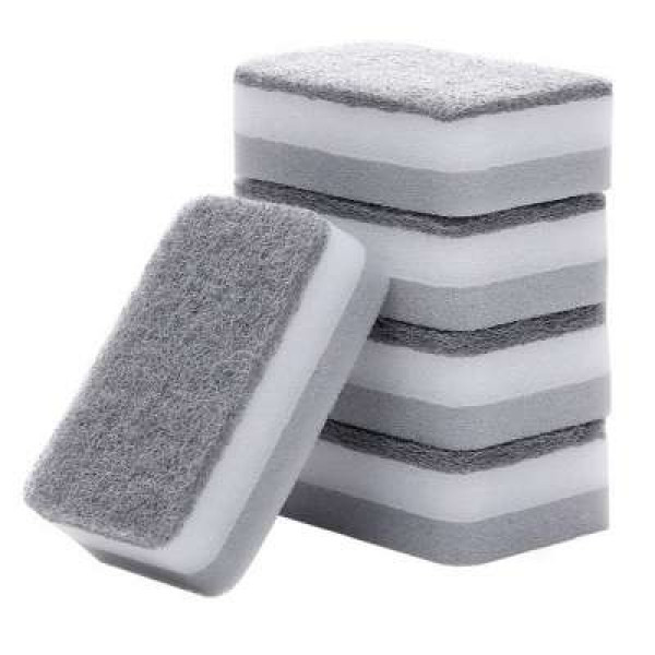 5PCS SILVER PAD WITH SPONGE 