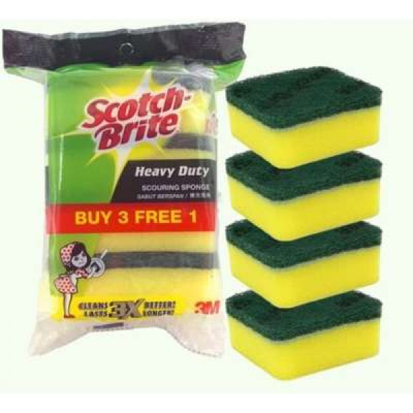 S/B 21-B SCOURING SPONGE 4PCS