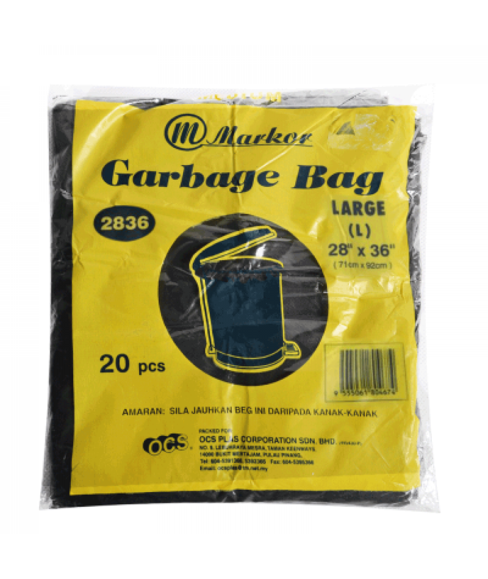 GARBAGE BAG 28INCX36INC (MARKOR) 