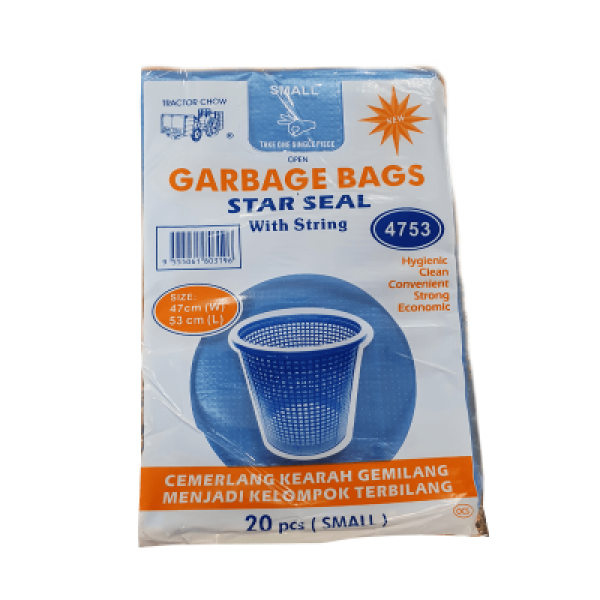 GARBAGE BAG STAR SEAL 47CMX53CM 