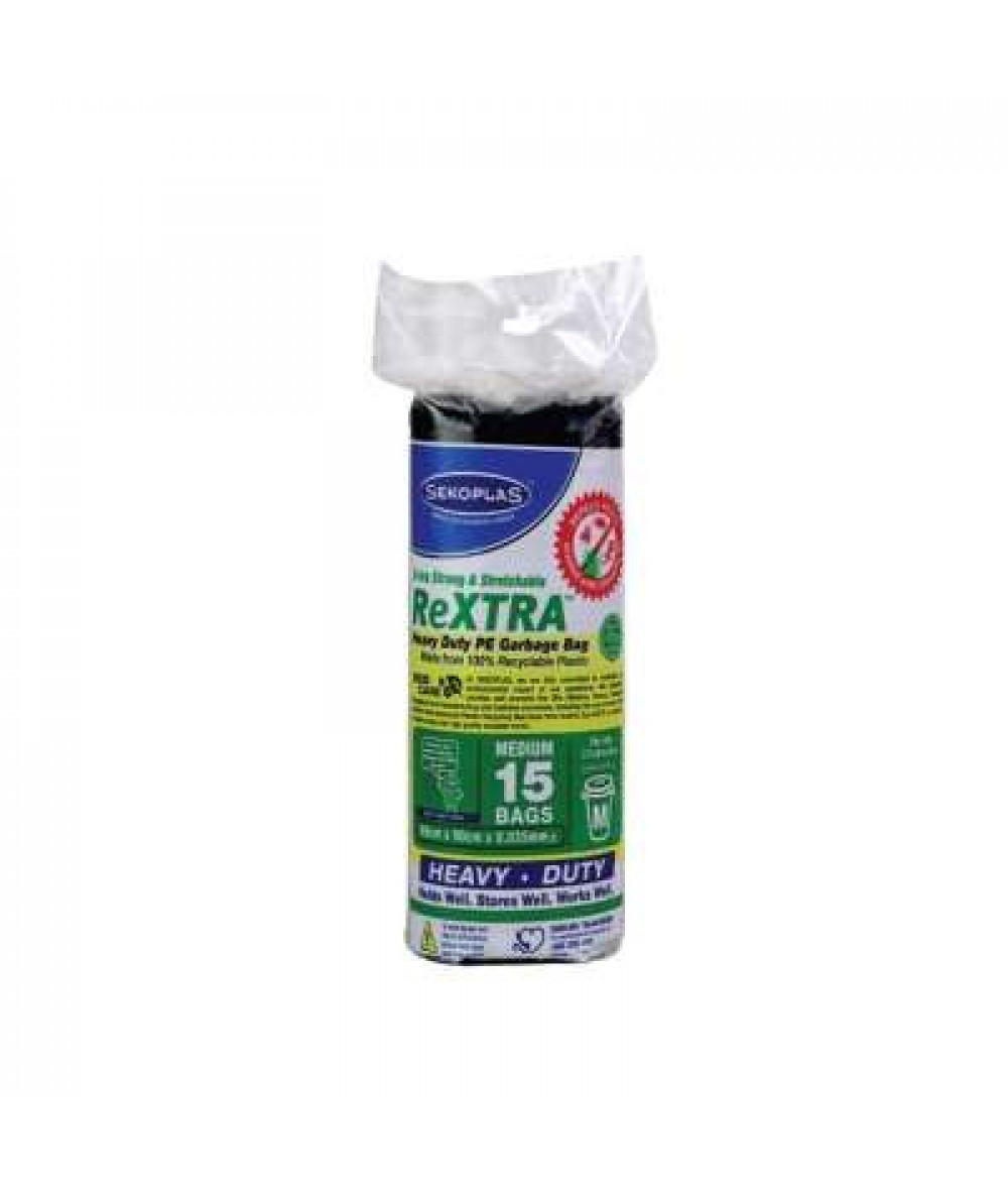 REXTRA LDPE HEAVY DUTY 'M' 68CM X 90CM 15'S (B)