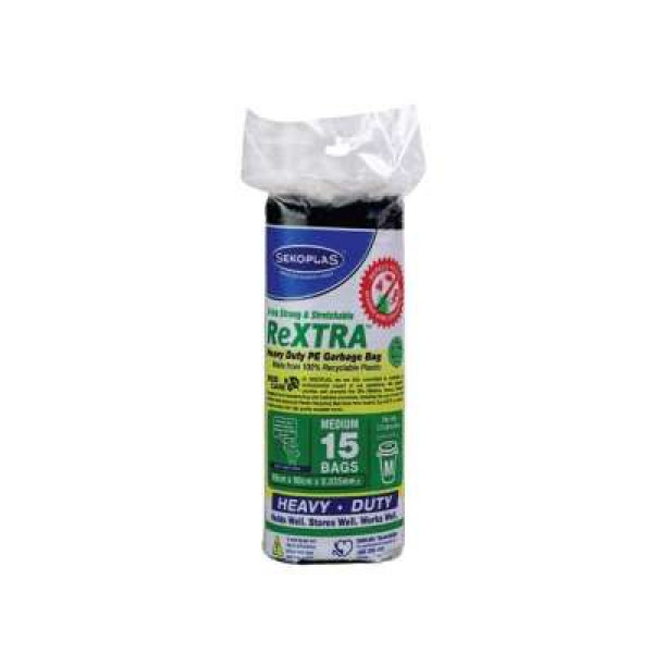 REXTRA LDPE HEAVY DUTY 'M' 68CM X 90CM 15'S (B)