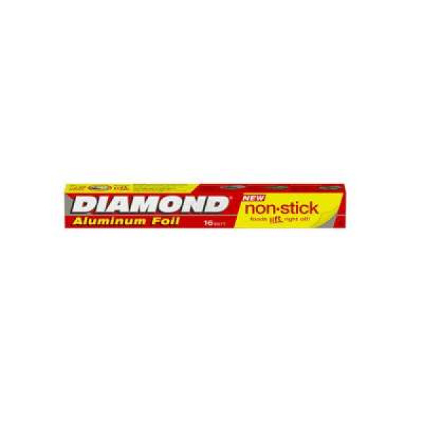 DIAMOND ALUMINIUM FOIL NON-STICK 16SFT