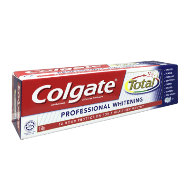 COLGATE TOTAL--GEL (PROFESSIONAL WHITENING) 150G